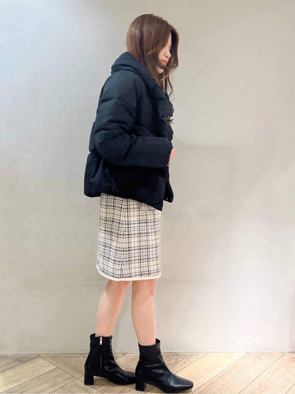 nanaさんの「index｜KAWADAダウンショートコート【撥水／洗濯機OK／静電気防止裏地】《XS～LL》」を使ったコーディネート