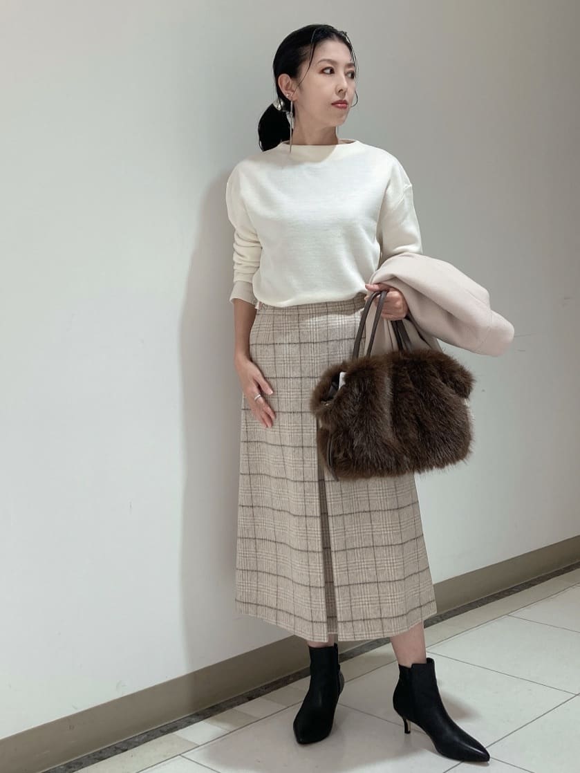 環さんの「UNTITLED｜【着回しが効く／オンオフアウター】ウールショートコート」を使ったコーディネート