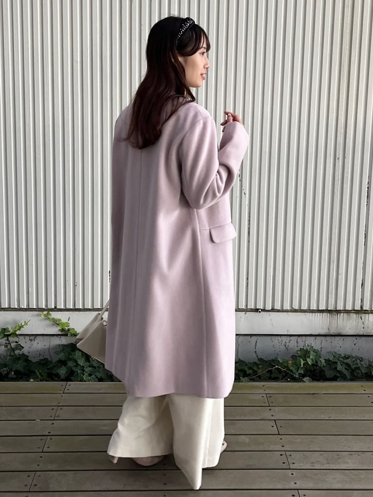 はばさんの「Couture brooch｜【上品華やか・通勤】ラメツイード ワイドパンツ」を使ったコーディネート