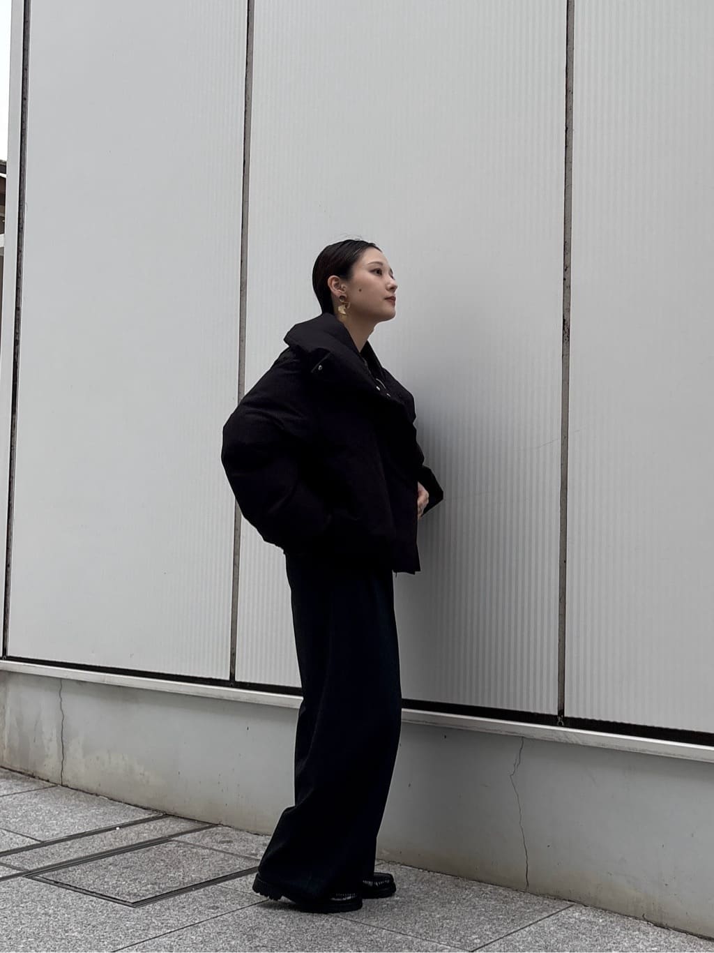ayanoさんの「INDIVI｜ツイードタックワイドパンツ」を使ったコーディネート