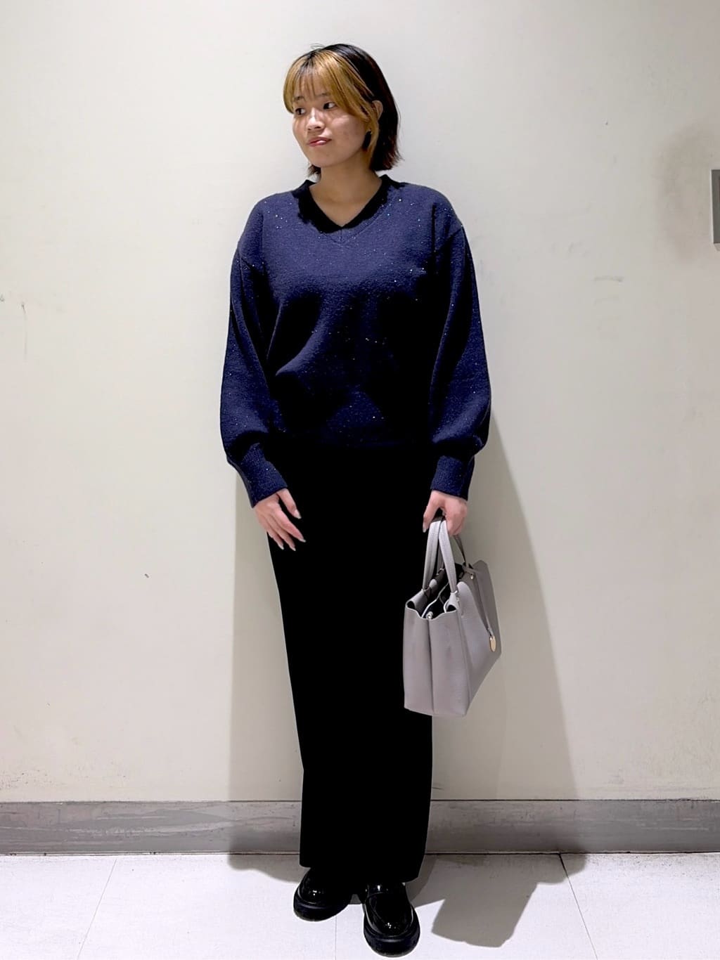 *mai*さんの「OPAQUE.CLIP｜ウールライクメルトンノーカラーコート【洗濯機洗い可】」を使ったコーディネート