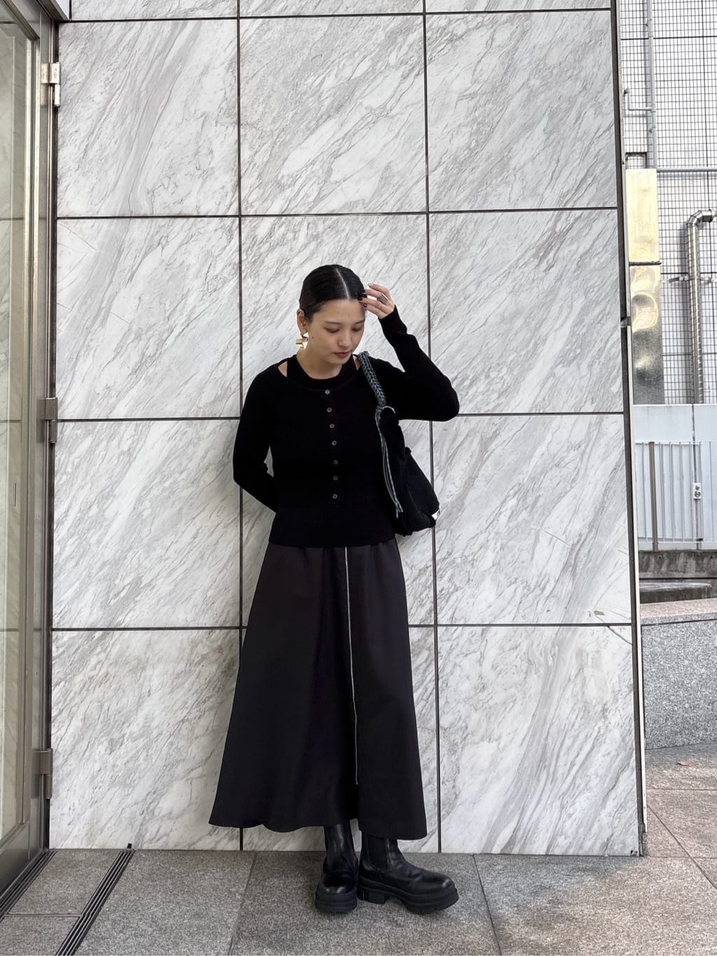 ayanoさんの「INDIVI｜センタージップフレアスカート」を使ったコーディネート