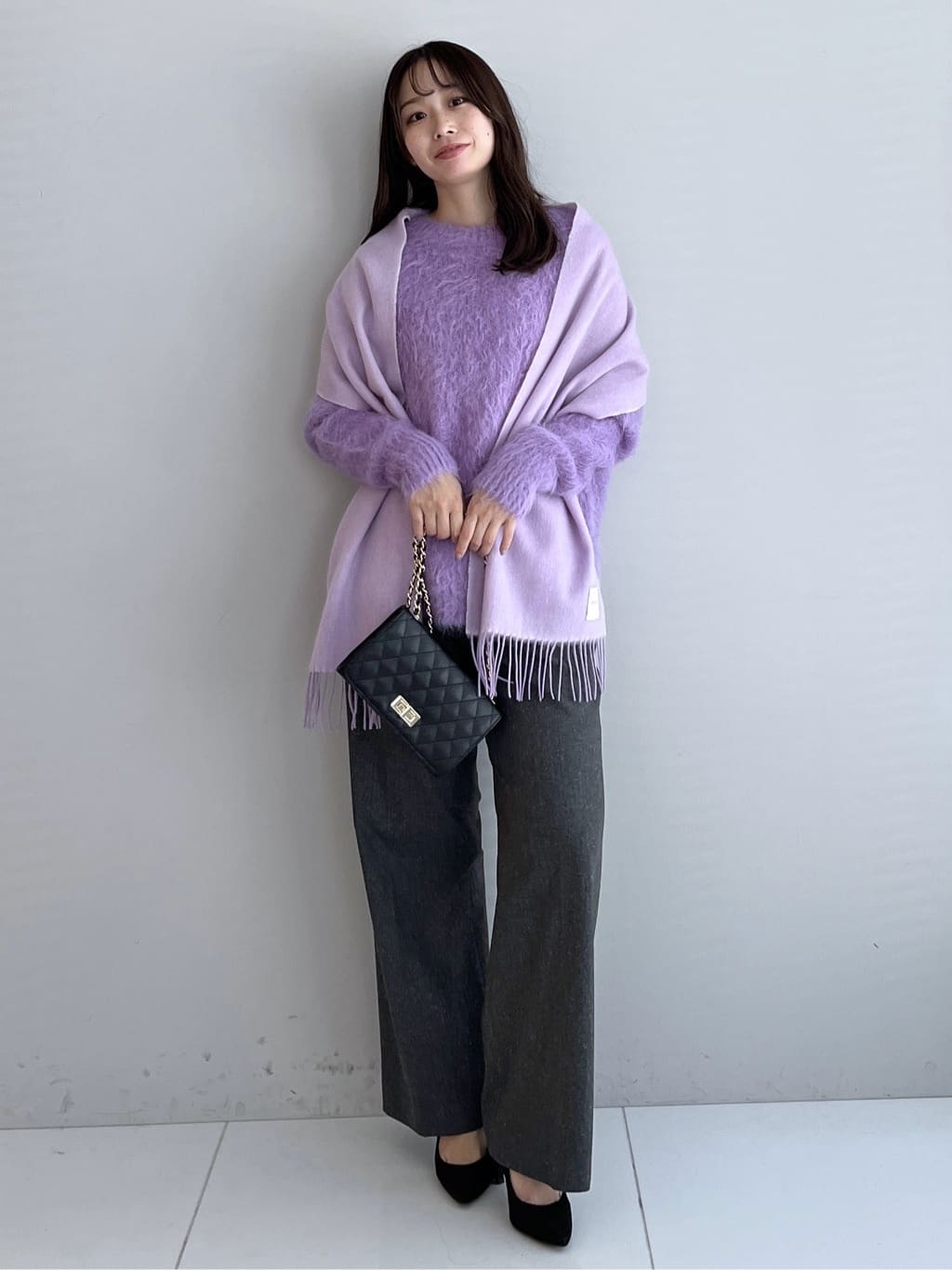 Saekoさんの「UNTITLED｜【ゆったり】アルパカ混シャギーニット」を使ったコーディネート