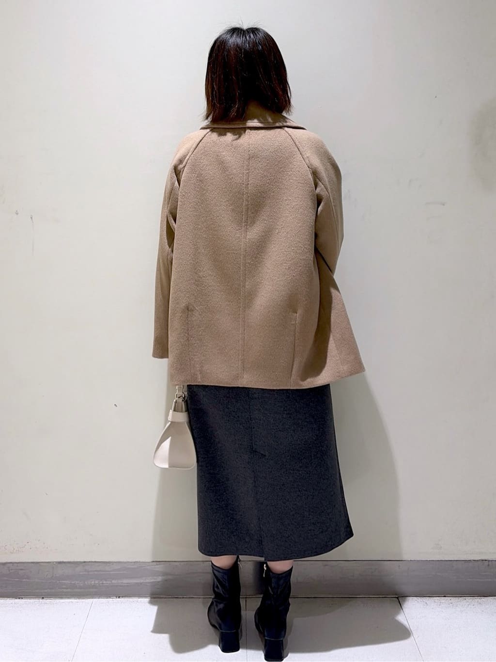 *mai*さんの「OPAQUE.CLIP｜カシミヤブレンドウールミドルピーコート」を使ったコーディネート
