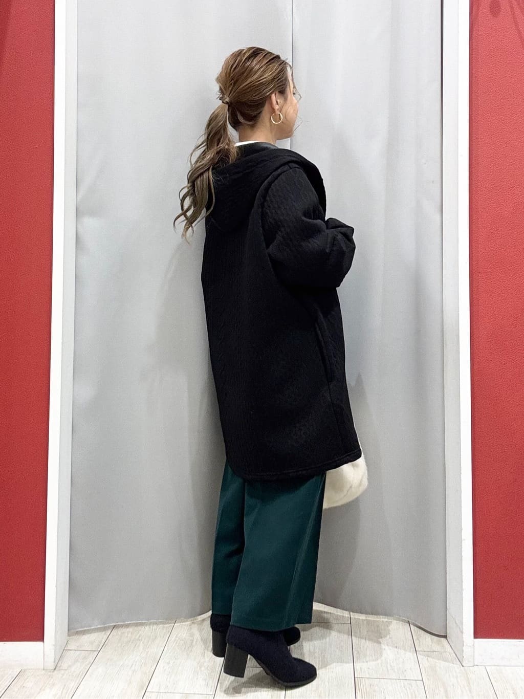 shioさんの「SHOO･LA･RUE｜【洗濯機可/S-LL】きちんと見えする あったか裏起毛ガウチョパンツ」を使ったコーディネート