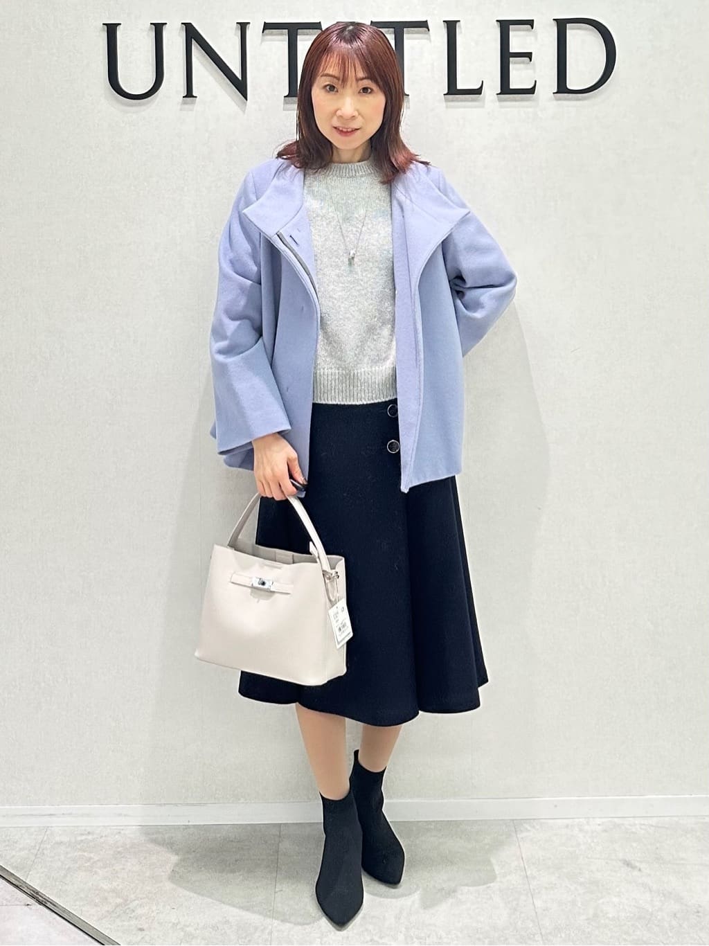 Miwaさんの「UNTITLED｜【セットアップ可/ゆったり】ウール混ラメニット」を使ったコーディネート