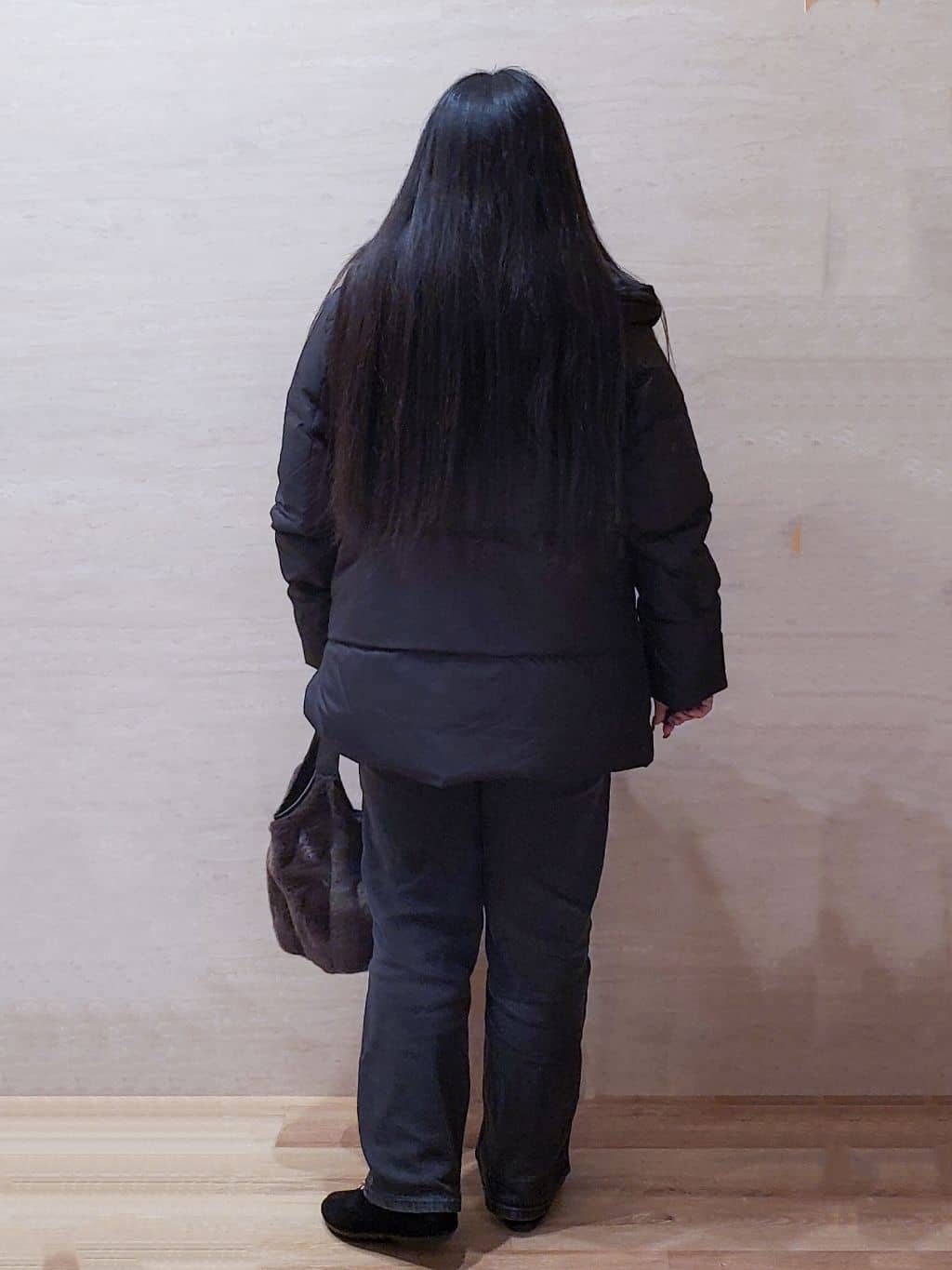 ちぃさんの「OPAQUE.CLIP｜撥水フードミドルダウンコート【防風／抗菌防臭／洗濯機OK】《S～LL》」を使ったコーディネート
