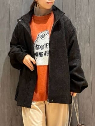 meiさんの「SHOO･LA･RUE｜【S-LL】美シルエットの タンドツイードブルゾン」を使ったコーディネート
