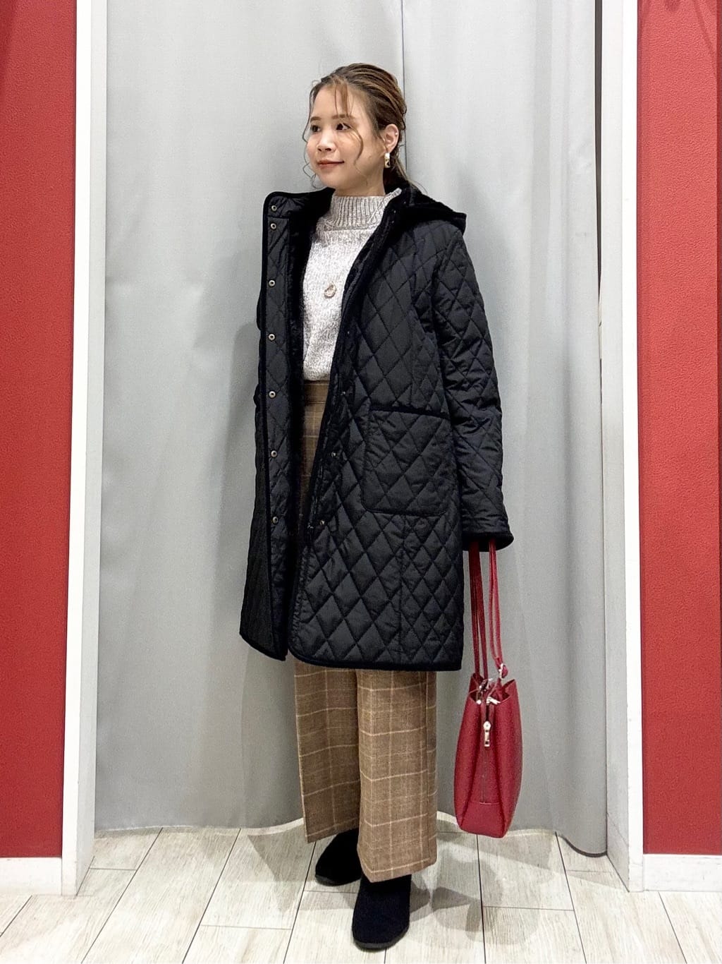 shioさんの「SHOO･LA･RUE｜【洗濯機可/S-LL】きちんと見えする あったか裏起毛ガウチョパンツ」を使ったコーディネート