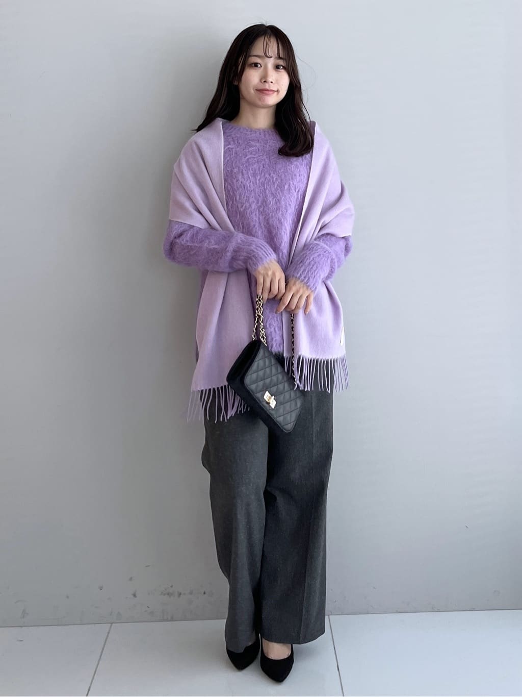 Saekoさんの「UNTITLED｜【ゆったり】アルパカ混シャギーニット」を使ったコーディネート