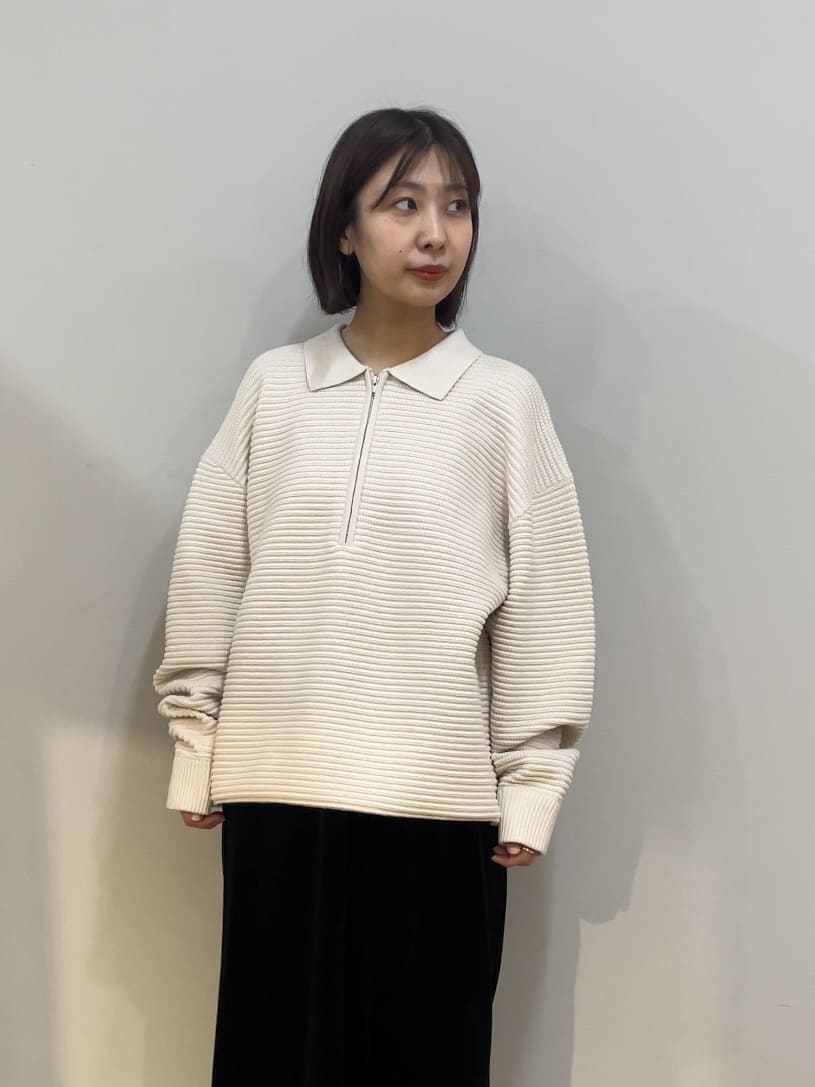abeさんの「tk.TAKEO KIKUCHI｜ハーフジップニットポロシャツ」を使ったコーディネート