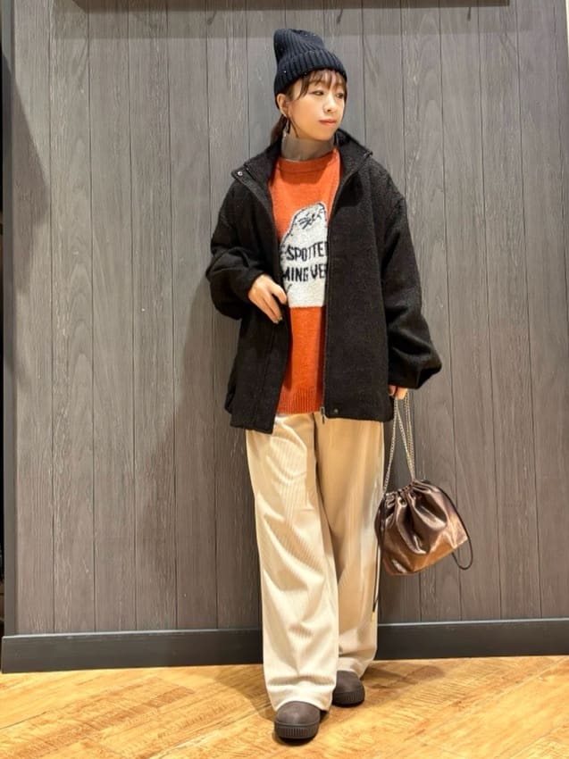 meiさんの「SHOO･LA･RUE｜【S-LL】美シルエットの タンドツイードブルゾン」を使ったコーディネート