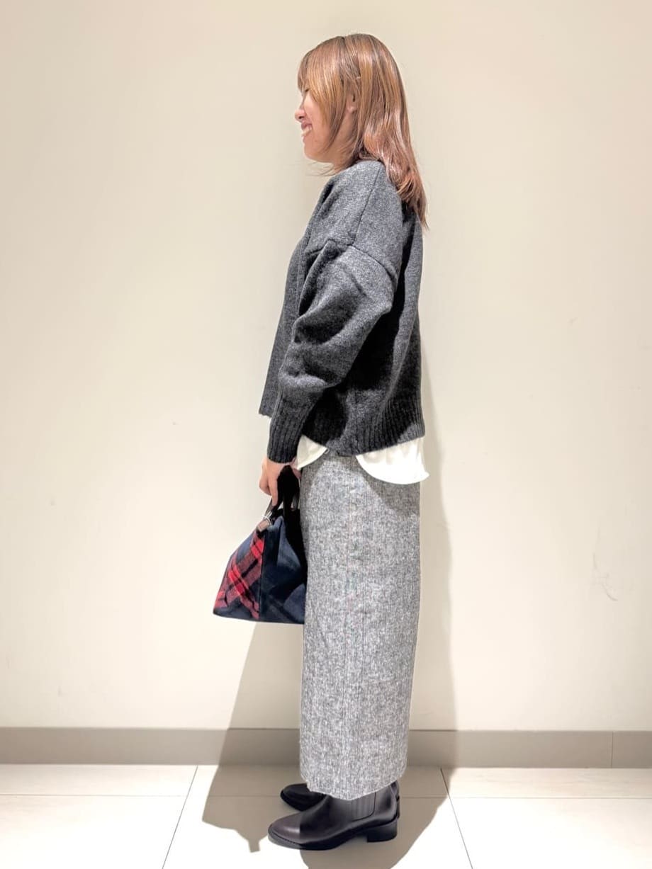 Liriさんの「Dessin｜【洗える】クルーネックワイドニット」を使ったコーディネート