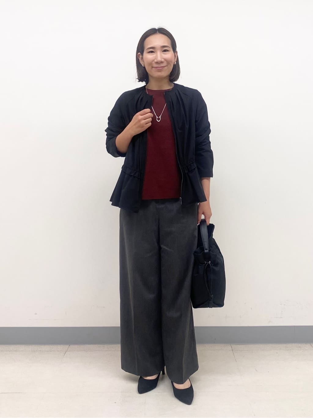 YUKARIさんの「INDIVI｜【洗える／選べる8色】トーンアップニット」を使ったコーディネート