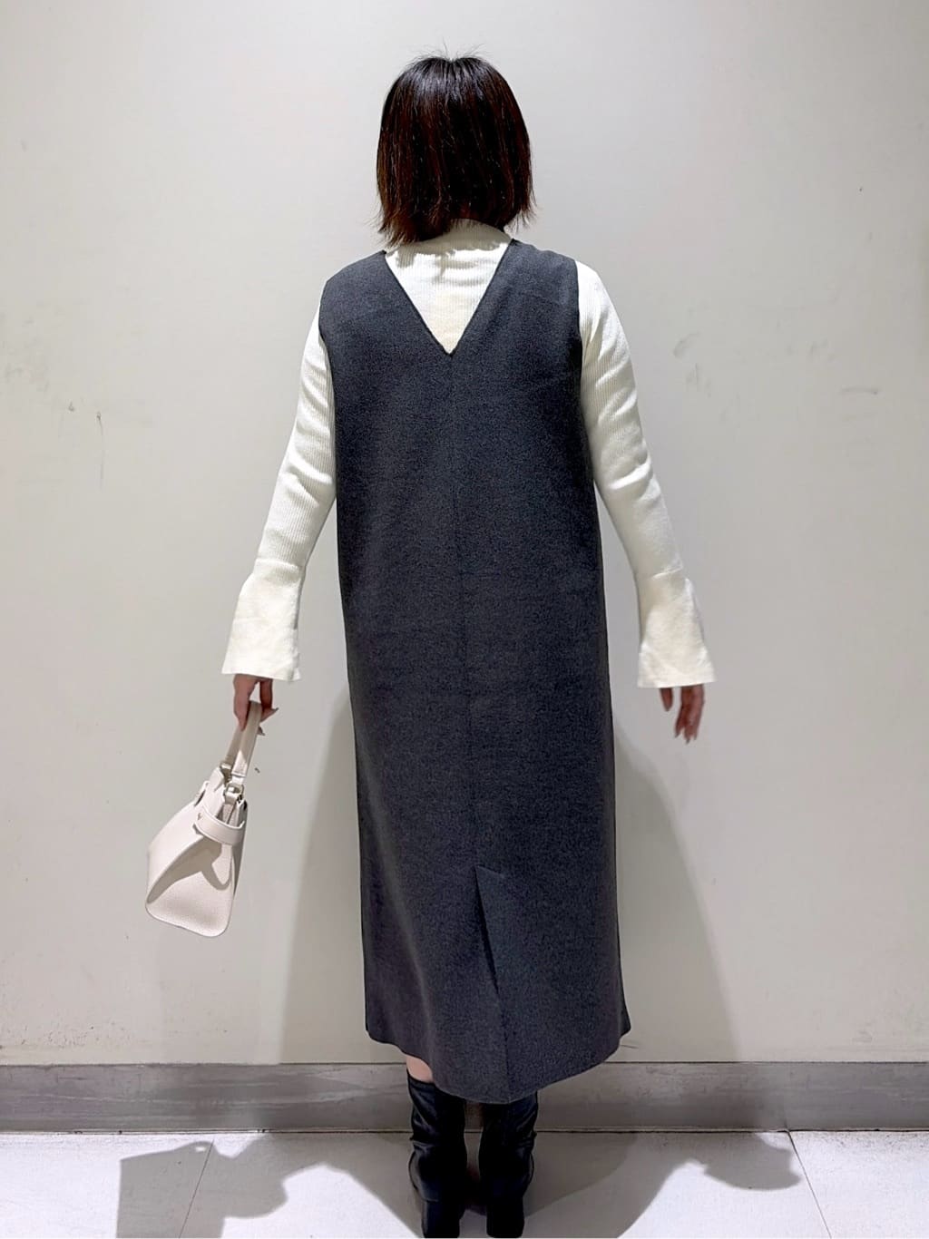 *mai*さんの「OPAQUE.CLIP｜カシミヤブレンドウールミドルピーコート」を使ったコーディネート