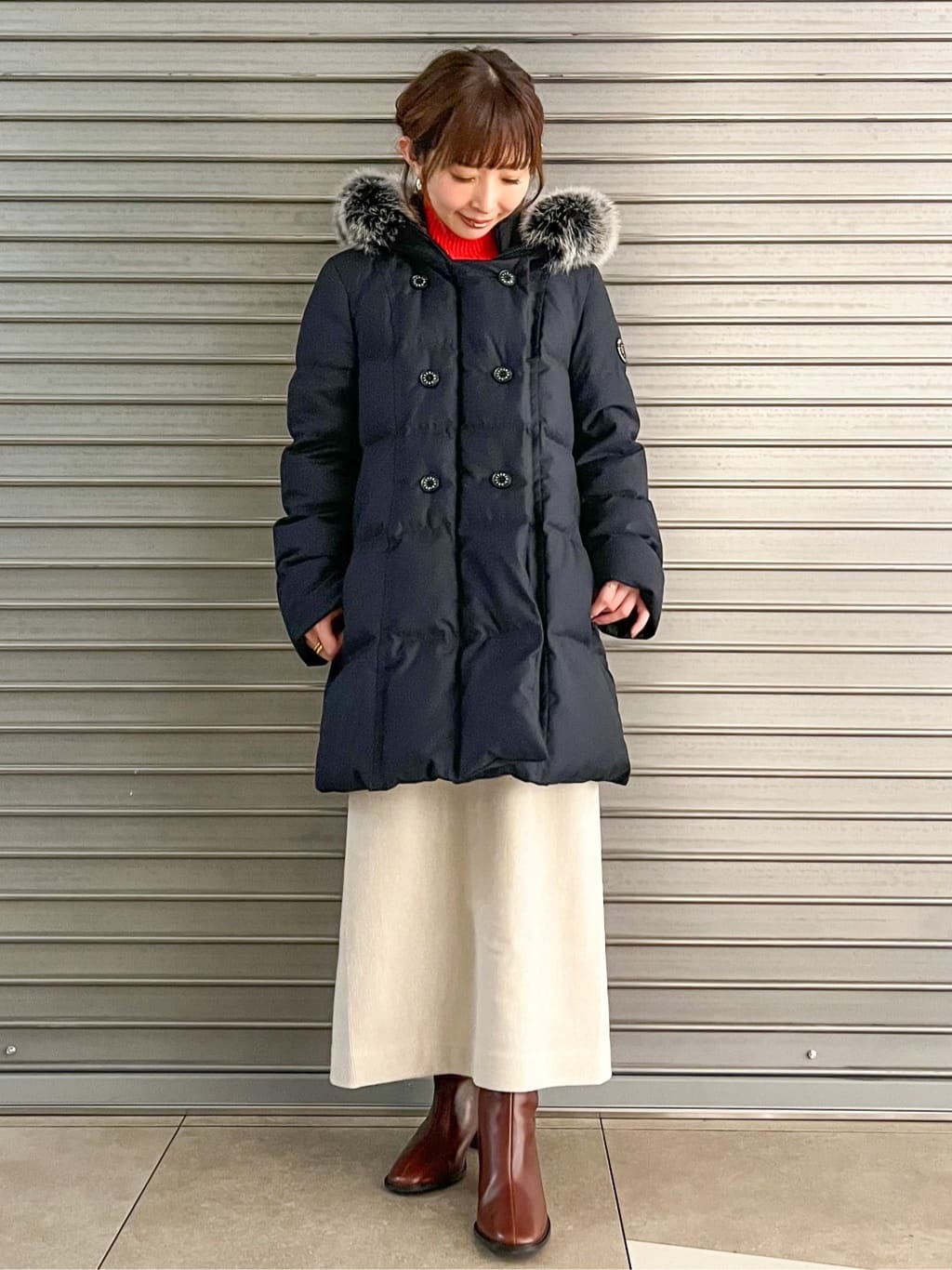 じゅんさんの「DRESSTERIOR｜◆ワイドフープピアス」を使ったコーディネート