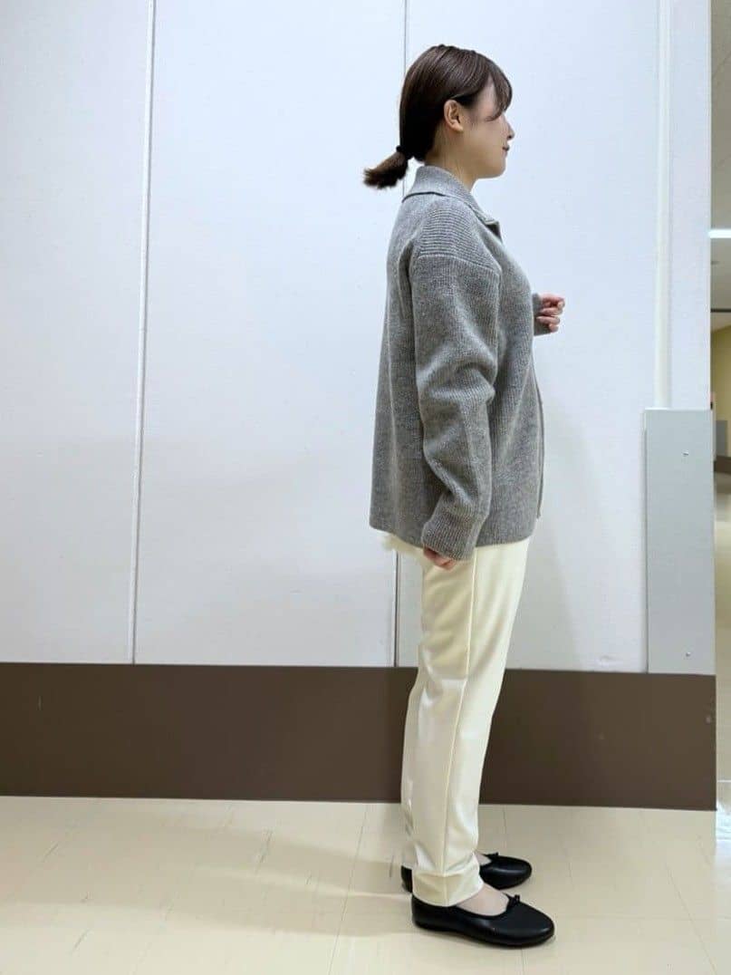 Rikoさんの「INDIVI｜【洗える】カラーネップ ダブルジップカーディガン」を使ったコーディネート