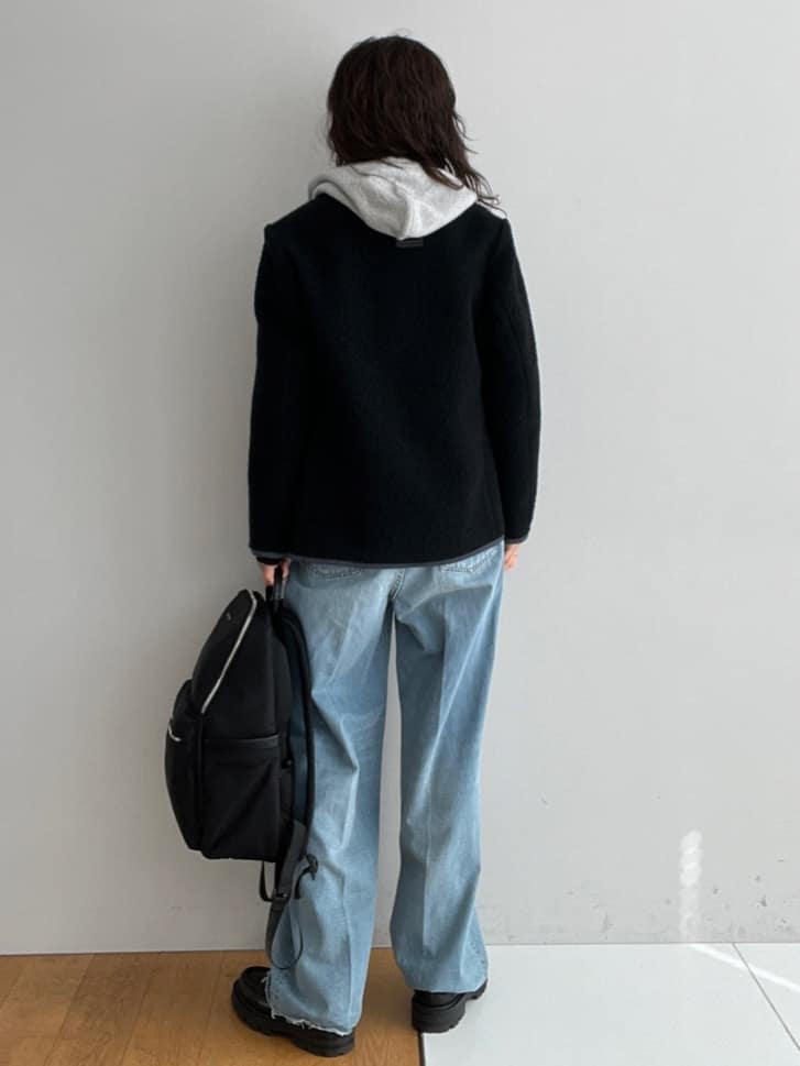 misaさんの「DRESSTERIOR｜デキシー吊裏毛ジップアップパーカ」を使ったコーディネート
