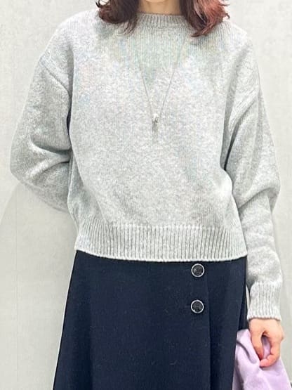 Miwaさんの「UNTITLED｜【セットアップ可/ゆったり】ウール混ラメニット」を使ったコーディネート