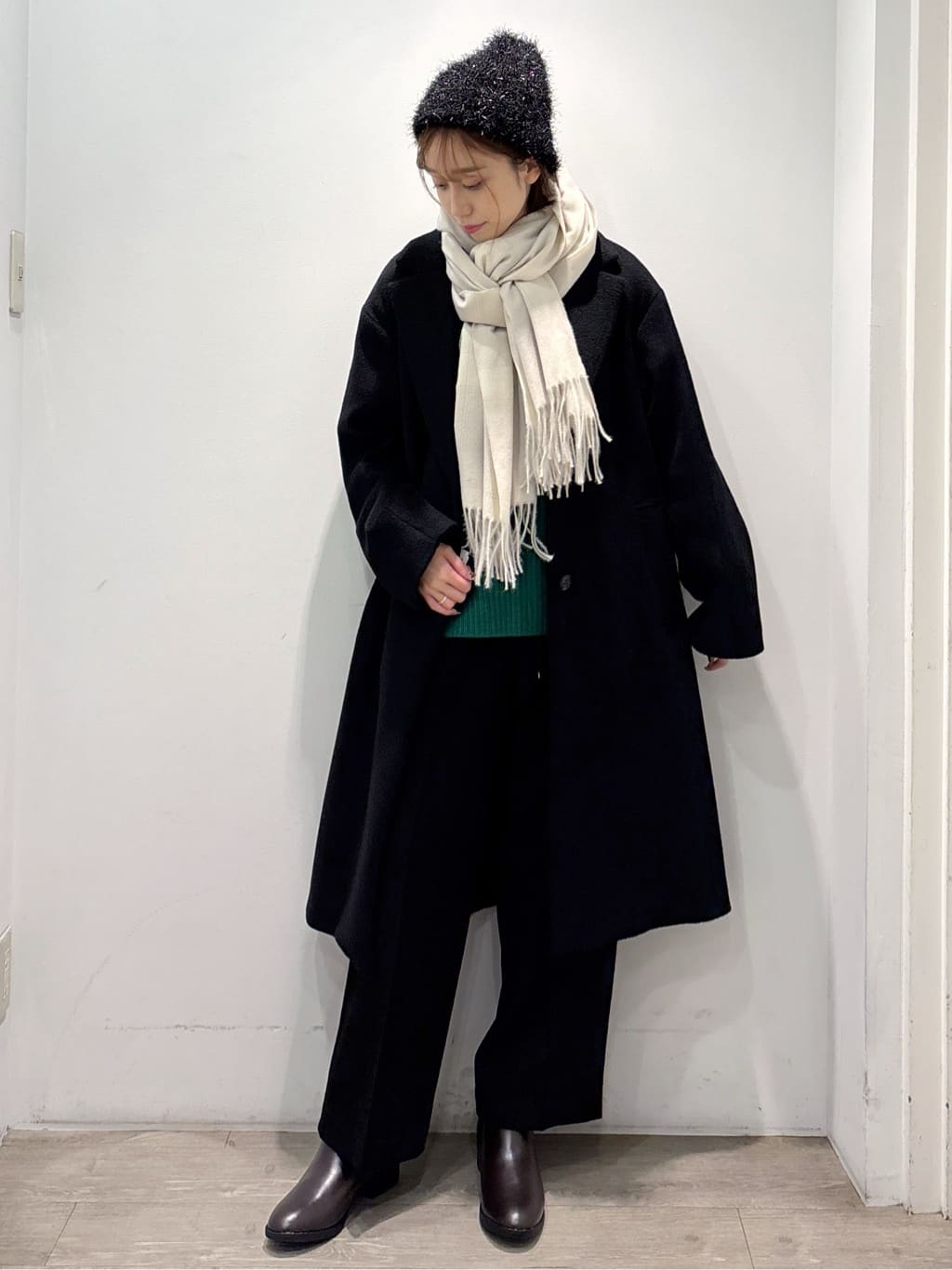 ぶまりんさんの「OPAQUE.CLIP｜ウォームタッチ イージーワイドパンツ【洗濯機洗OK／ストレッチ】≪SS～LL≫」を使ったコーディネート