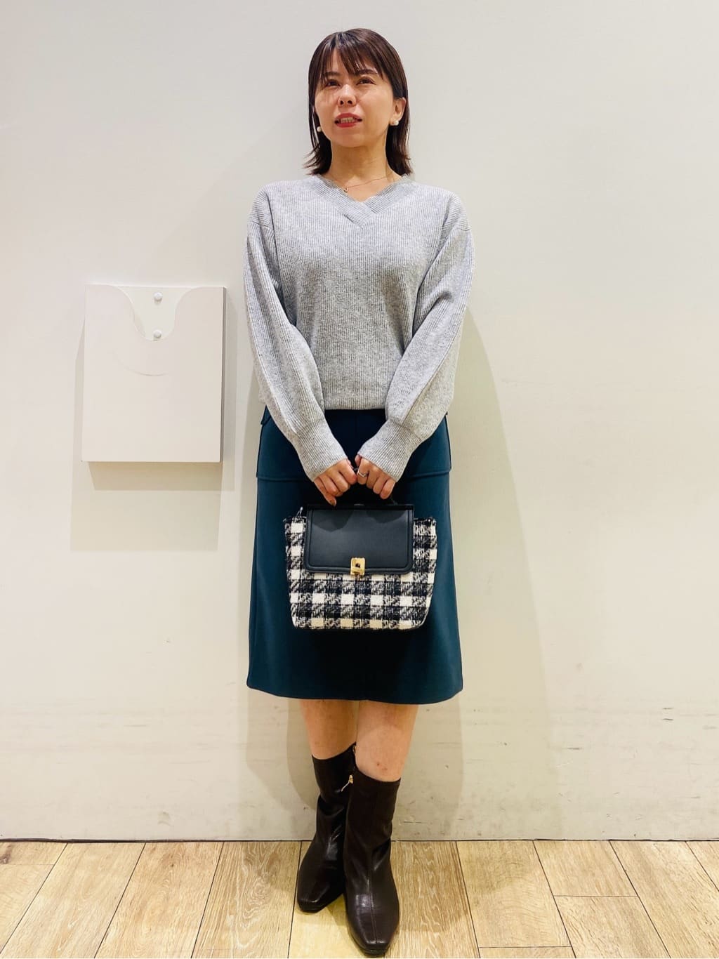 YUKOさんの「index｜ポケットタイトスカート【洗濯機OK／イージーケア／防シワ】」を使ったコーディネート