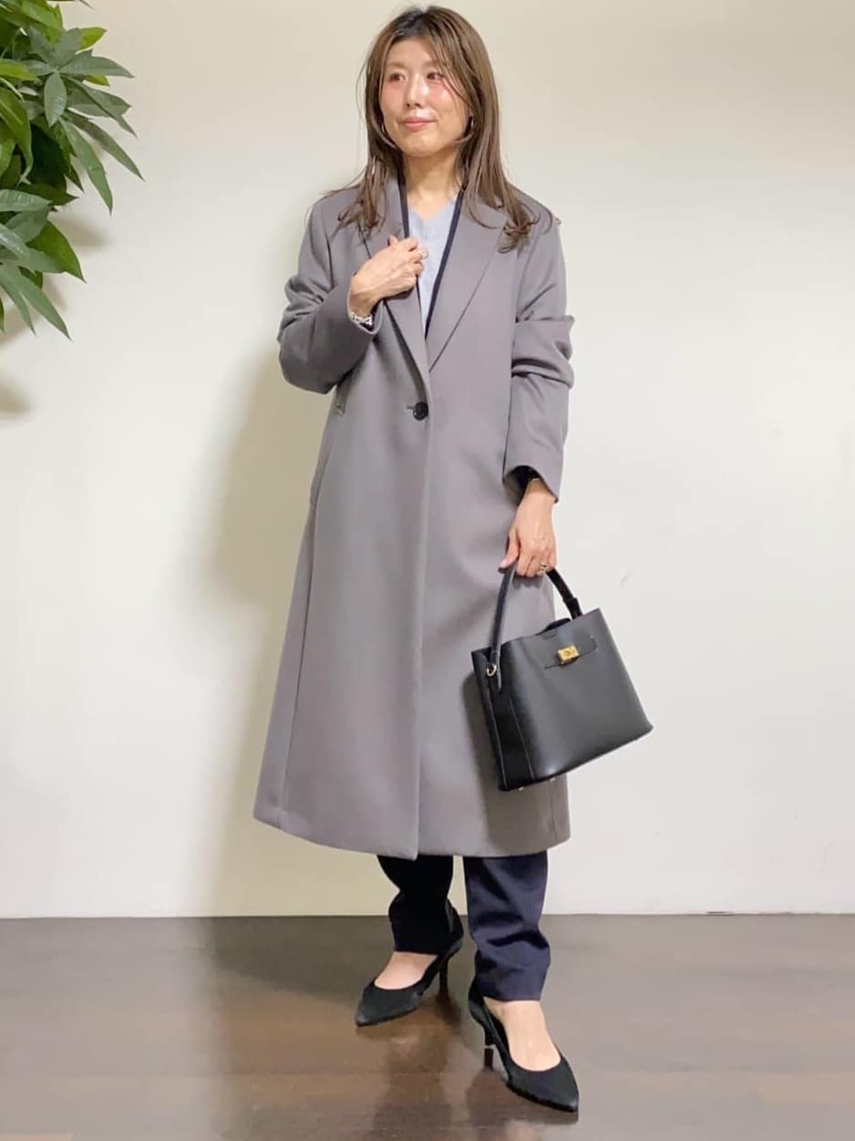 tomoさんの「UNTITLED｜【スタイリッシュ／オンオフ兼用】ウールチェスターコート」を使ったコーディネート