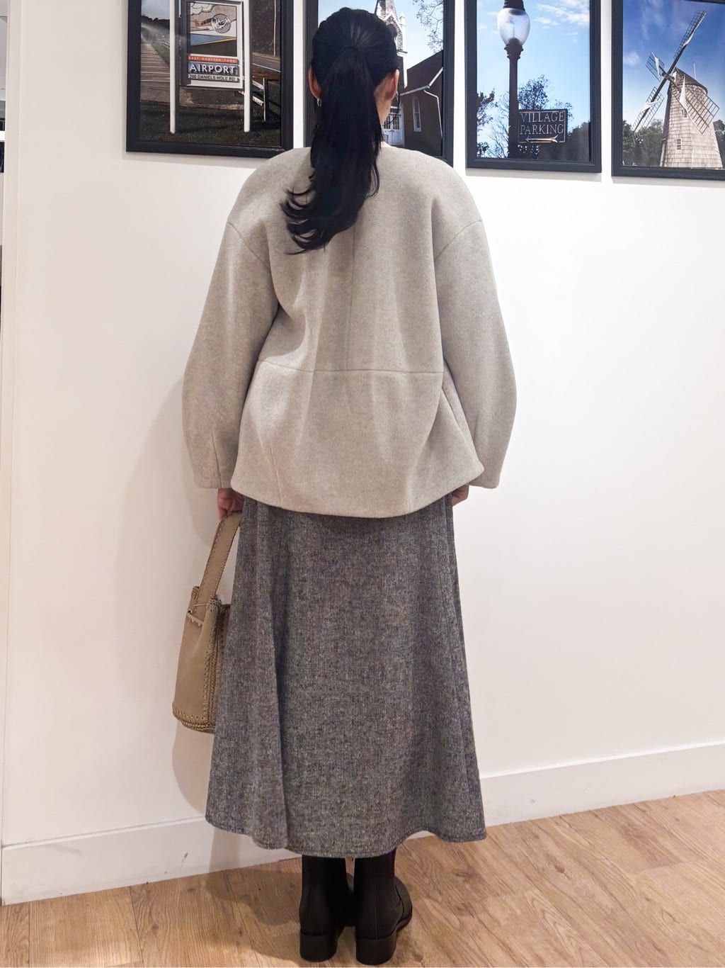 Ririkaさんの「Dessin｜【洗える】Dサガラ刺繍ワッペン付きニット」を使ったコーディネート