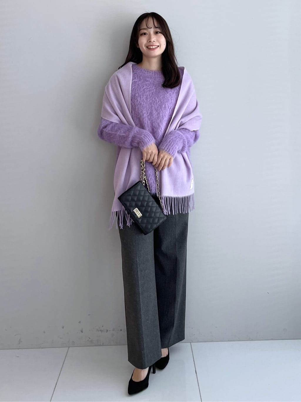 Saekoさんの「UNTITLED｜【ゆったり】アルパカ混シャギーニット」を使ったコーディネート