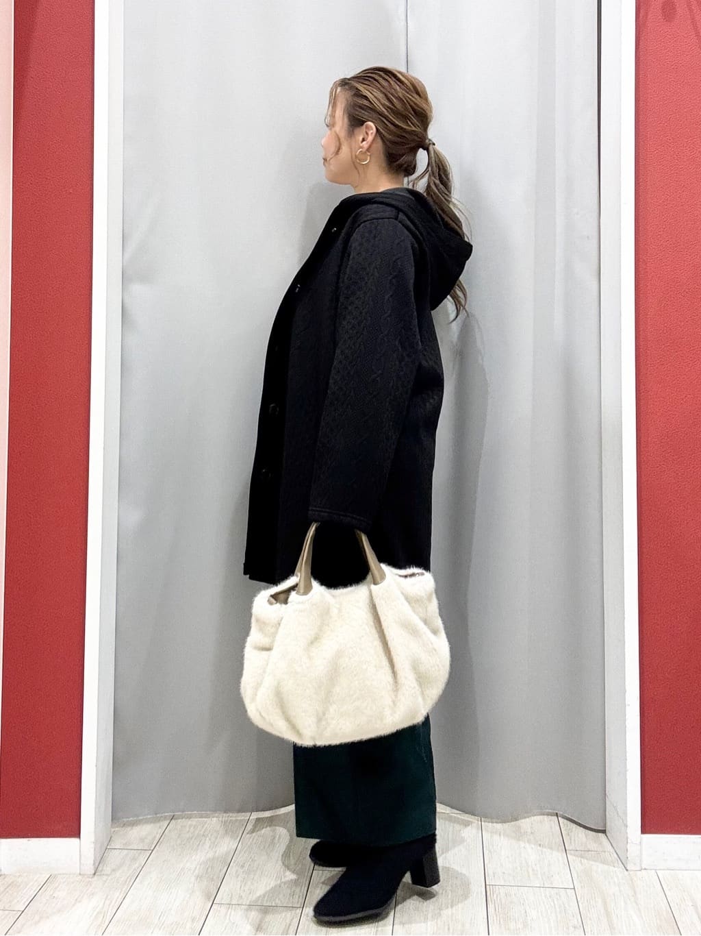 shioさんの「SHOO･LA･RUE｜【洗濯機可/S-LL】きちんと見えする あったか裏起毛ガウチョパンツ」を使ったコーディネート