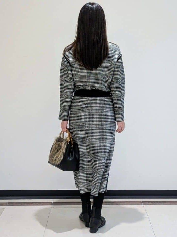 mikiさんの「COUP DE CHANCE｜バンブーファートート」を使ったコーディネート