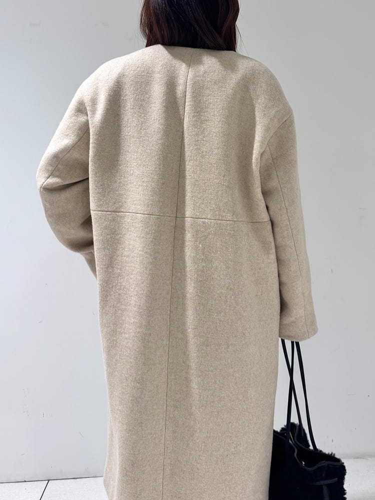 そんさんの「INDIVI｜【軽量／ウール混】ライトフォルム ロングコート」を使ったコーディネート