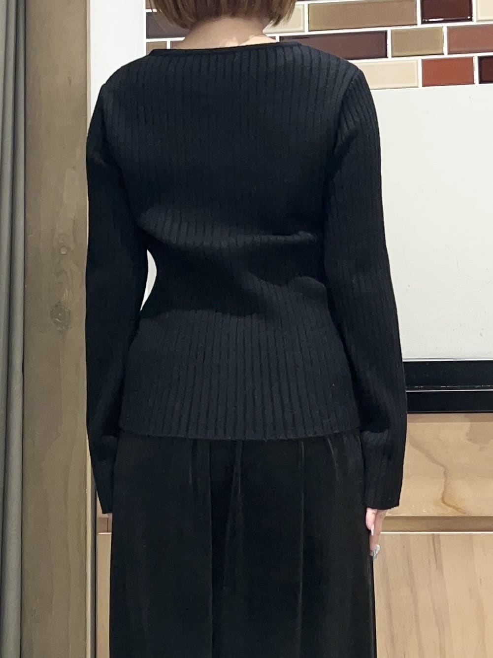 かのさんの「THE SHOP TK｜纏うだけで大人上品 シャギーチェスターハーフコート」を使ったコーディネート