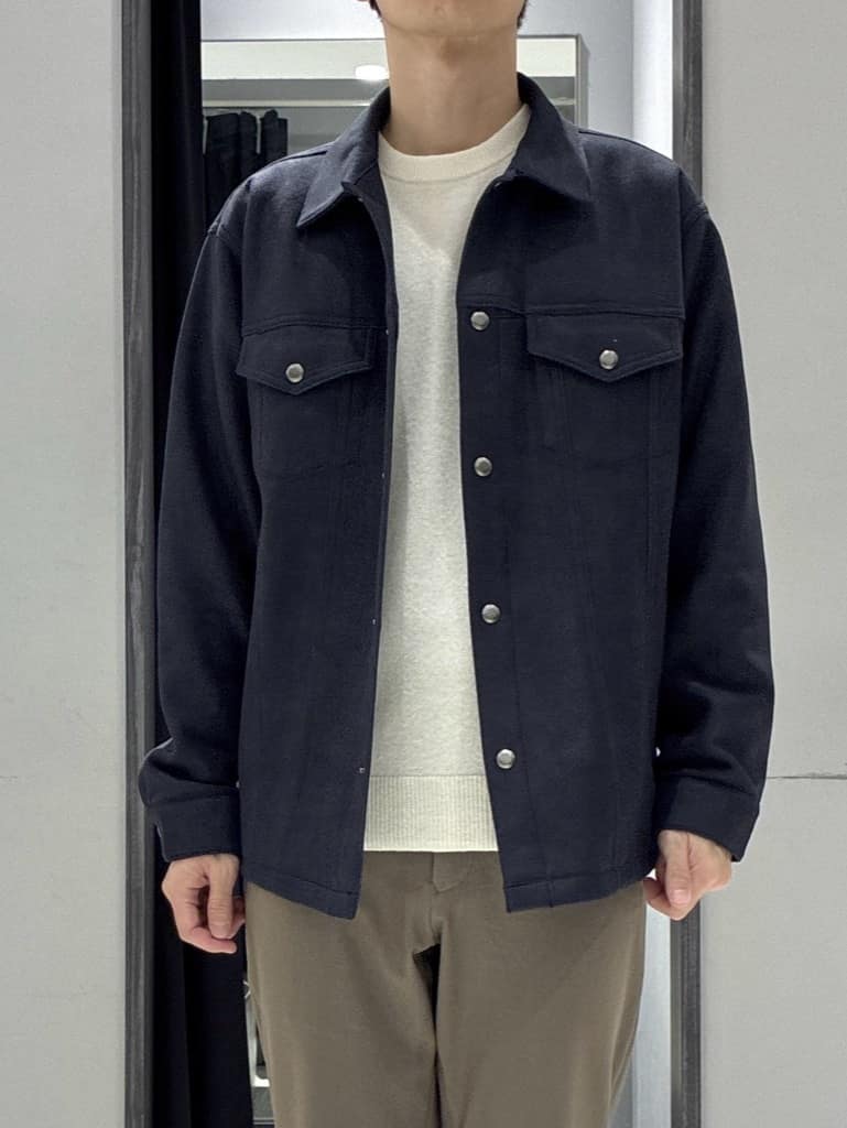 わいずみさんの「TAKEO KIKUCHI｜【Air Palette Knit】ワンポイント カラーニット プルオーバー」を使ったコーディネート