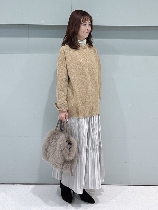 makiさんの「UNTITLED｜【きれいめ/スタイリッシュ】2WAYスタンドカラーロングコート」を使ったコーディネート