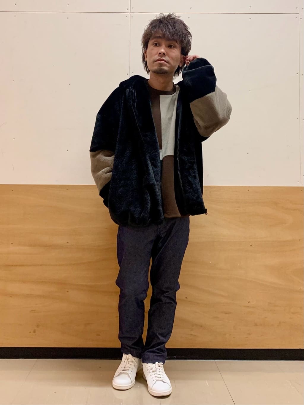 MATUさんの「THE SHOP TK｜フードフェイクファーブルゾン」を使ったコーディネート