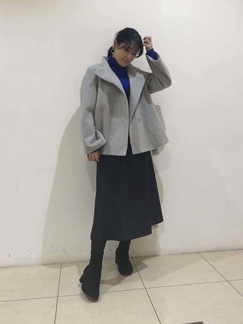 watanabeさんの「UNTITLED｜【着回しが効く／オンオフアウター】ウールショートコート」を使ったコーディネート