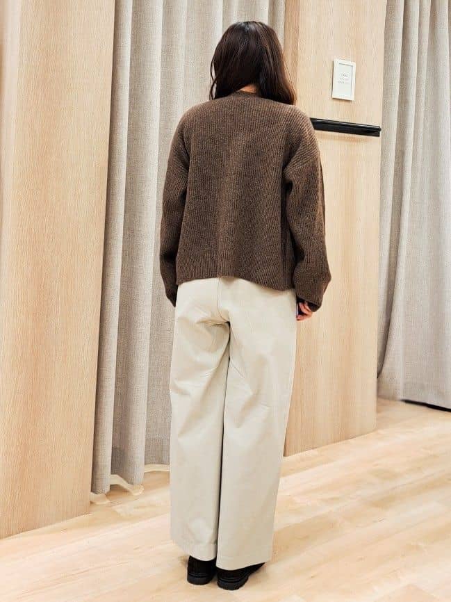 ふるさんの「grove｜【SETITEM】ケーブルニットビスチェ」を使ったコーディネート