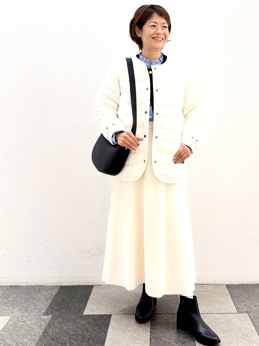 Haruさんの「Dessin｜ウールカシミヤカーディガン」を使ったコーディネート