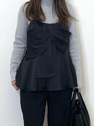 Akiさんの「OPAQUE.CLIP｜ハイネックリブニット【洗濯機OK】」を使ったコーディネート