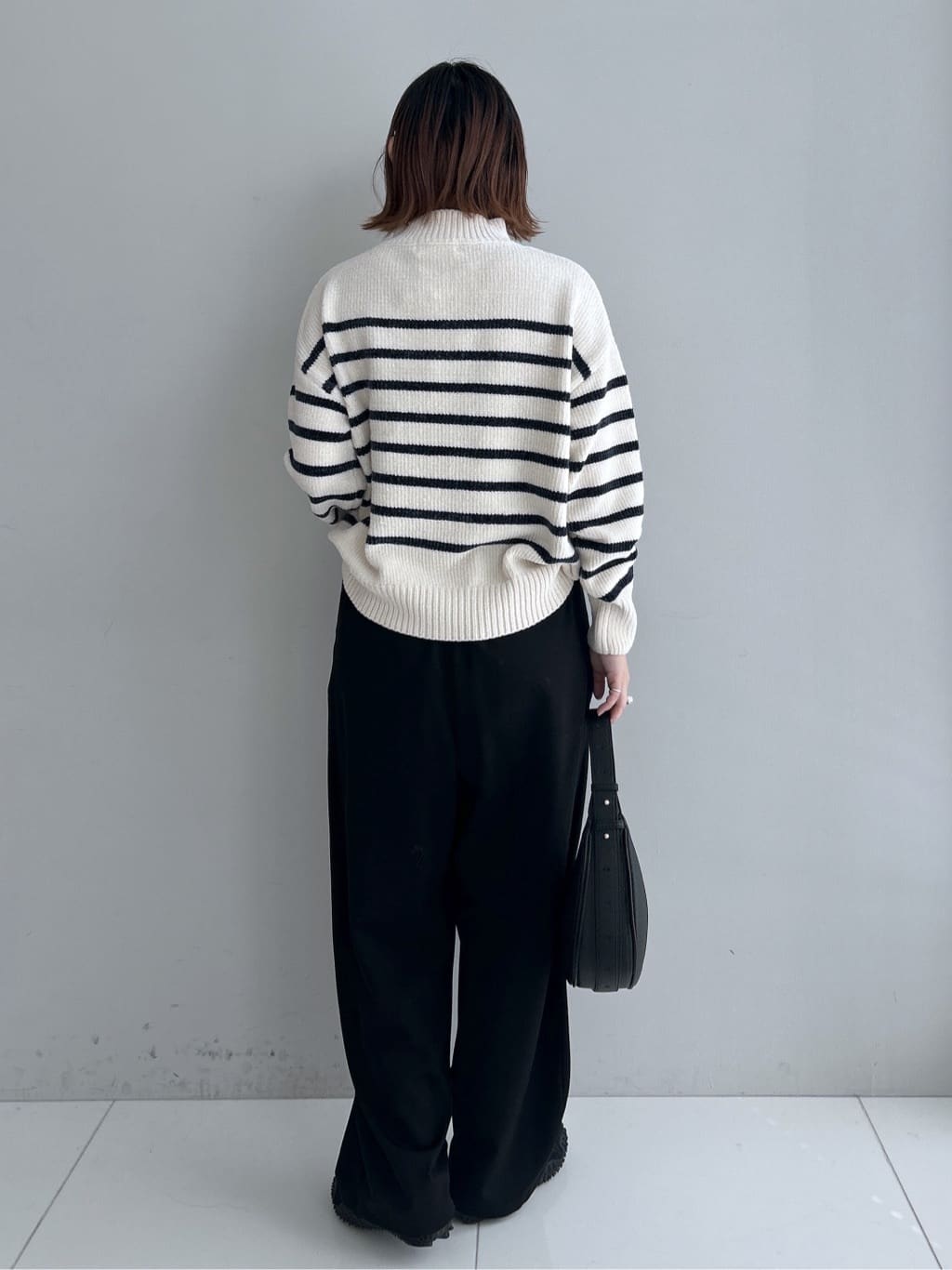 Hirokaさんの「Dessin｜【洗える】ハイネックベロアモールニット」を使ったコーディネート