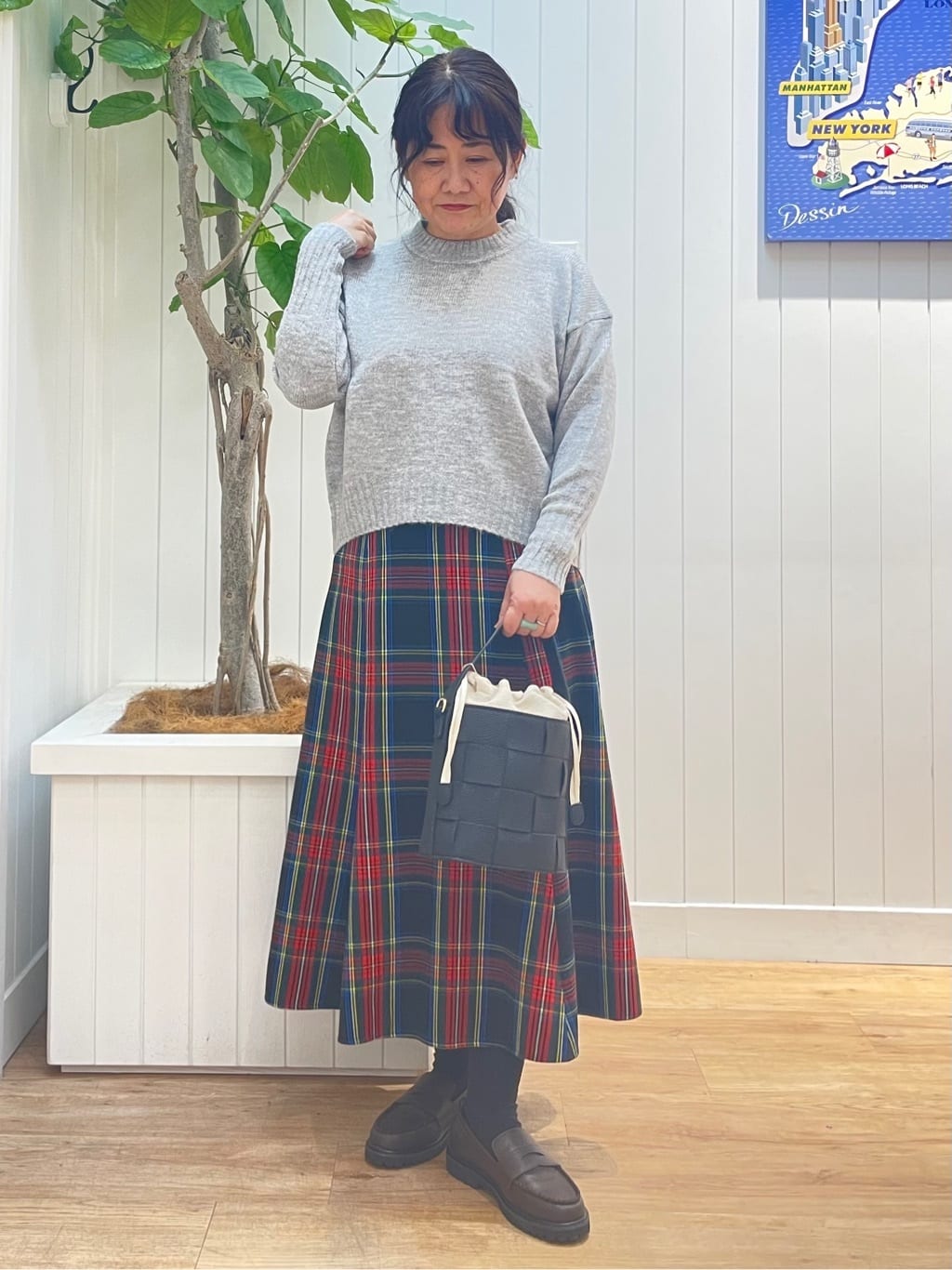 msatoさんの「Dessin｜【洗える】クルーネックワイドニット」を使ったコーディネート