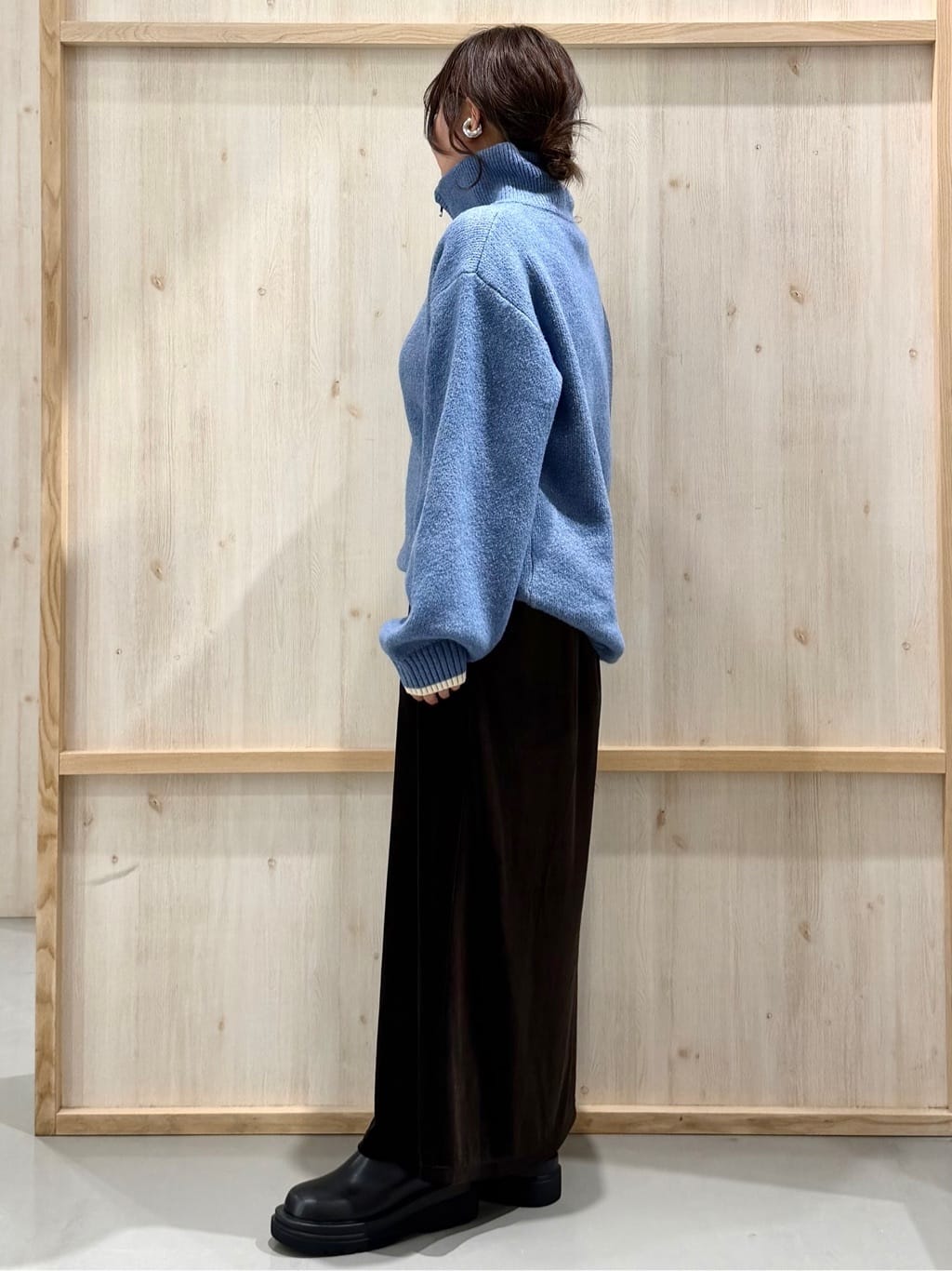 nanaさんの「THE SHOP TK｜【ぎゅっとされているような暖かさ】撥水中綿ブルゾン」を使ったコーディネート