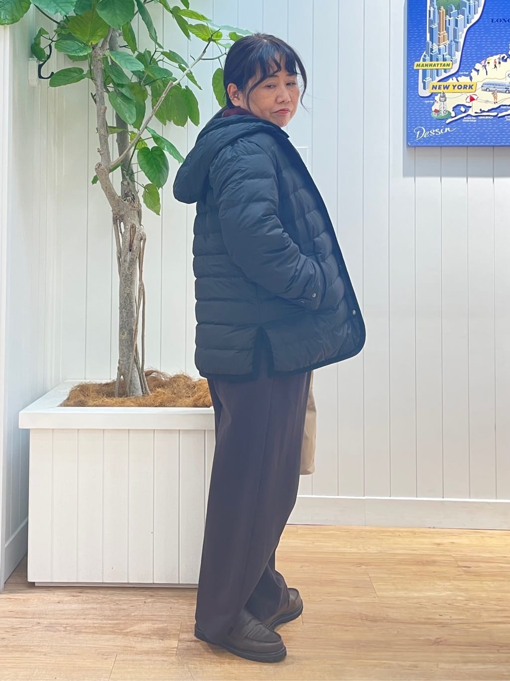 msatoさんの「Dessin｜【撥水・2WAY】ミュラーダウンコートミドル丈」を使ったコーディネート