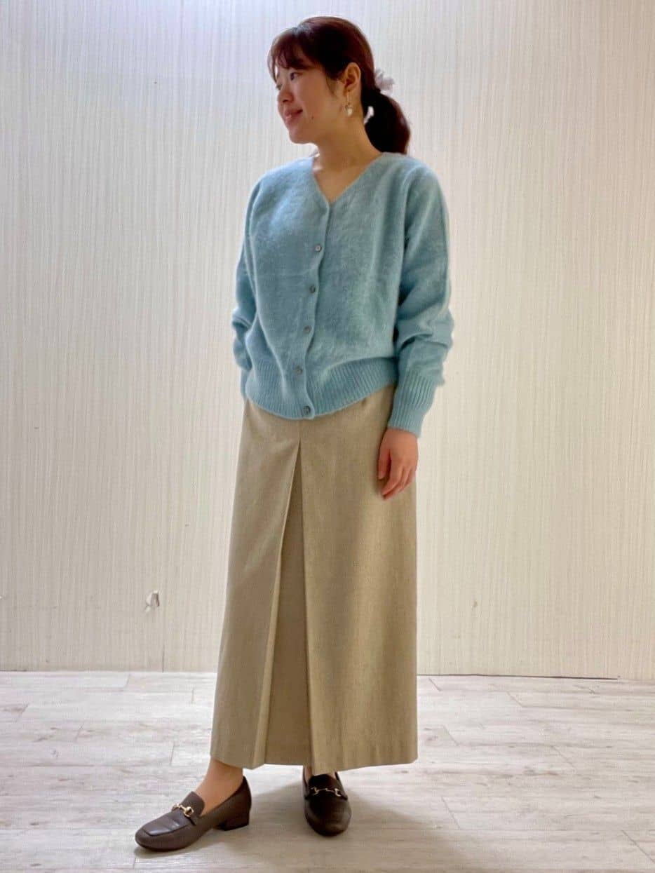 Mさんの「UNTITLED｜【ふわふわニット/前後2WAY】フォックスカシミヤカーディガン」を使ったコーディネート