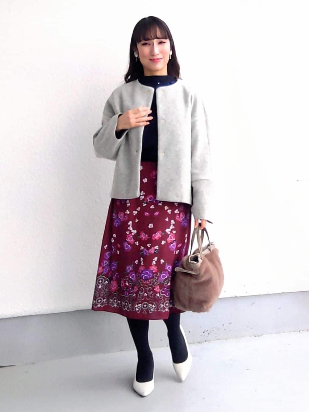keinaさんの「SunaUna｜【ショート丈】ノーカラーライトアウター」を使ったコーディネート