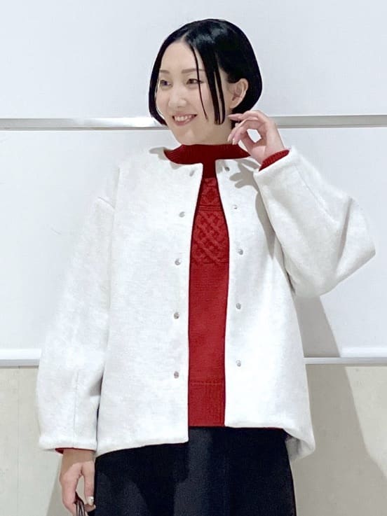eriko さんの「Dessin｜メルトンジャージフレアスカート」を使ったコーディネート
