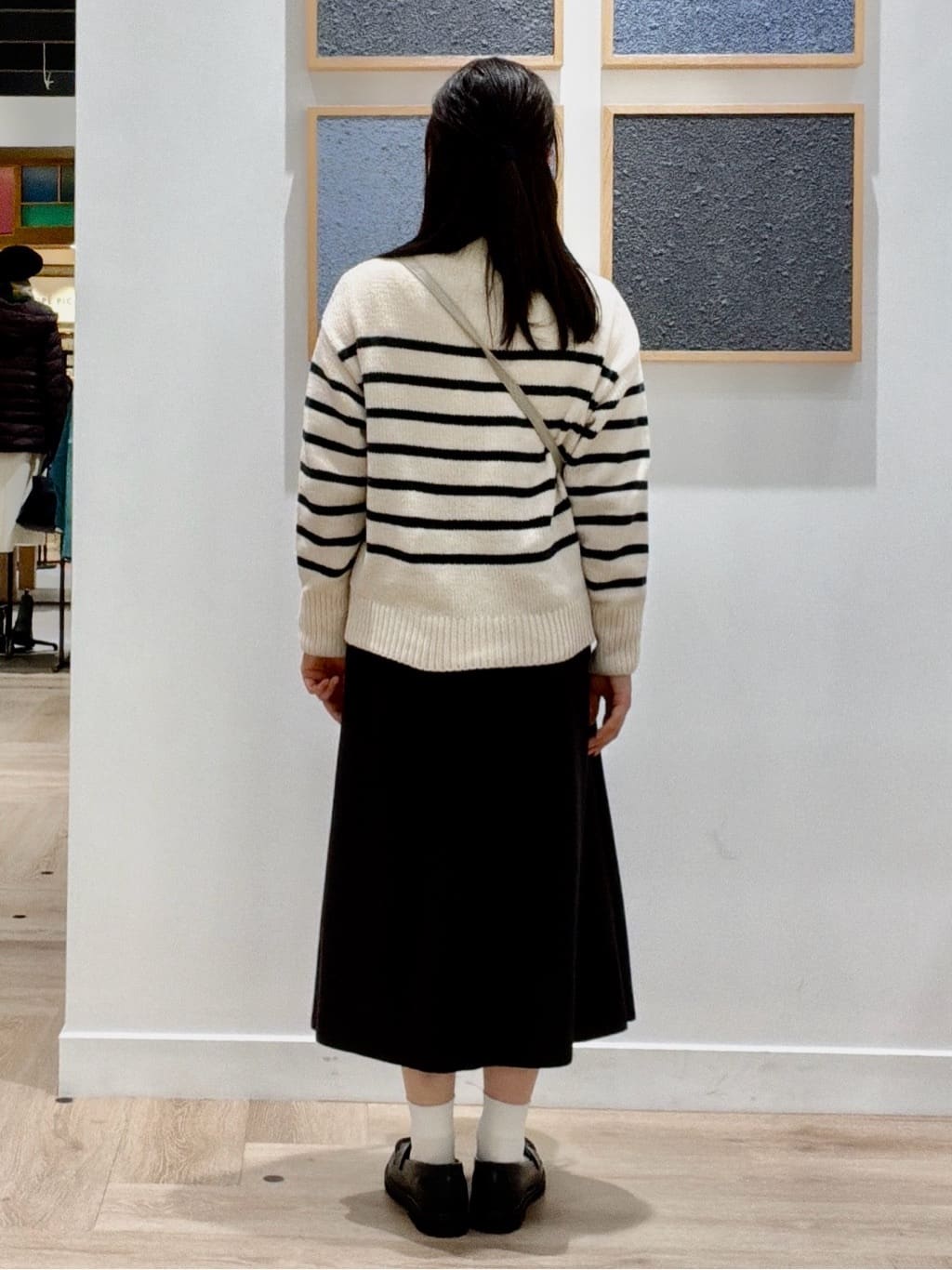 maruさんの「Dessin｜【洗える】ハイネックベロアモールニット」を使ったコーディネート