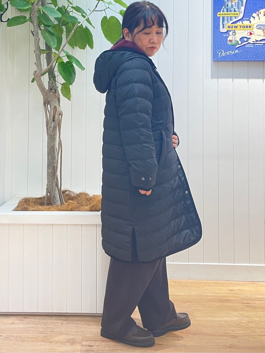 msatoさんの「Dessin｜【撥水・2WAY】ミュラーダウンコートロング丈」を使ったコーディネート