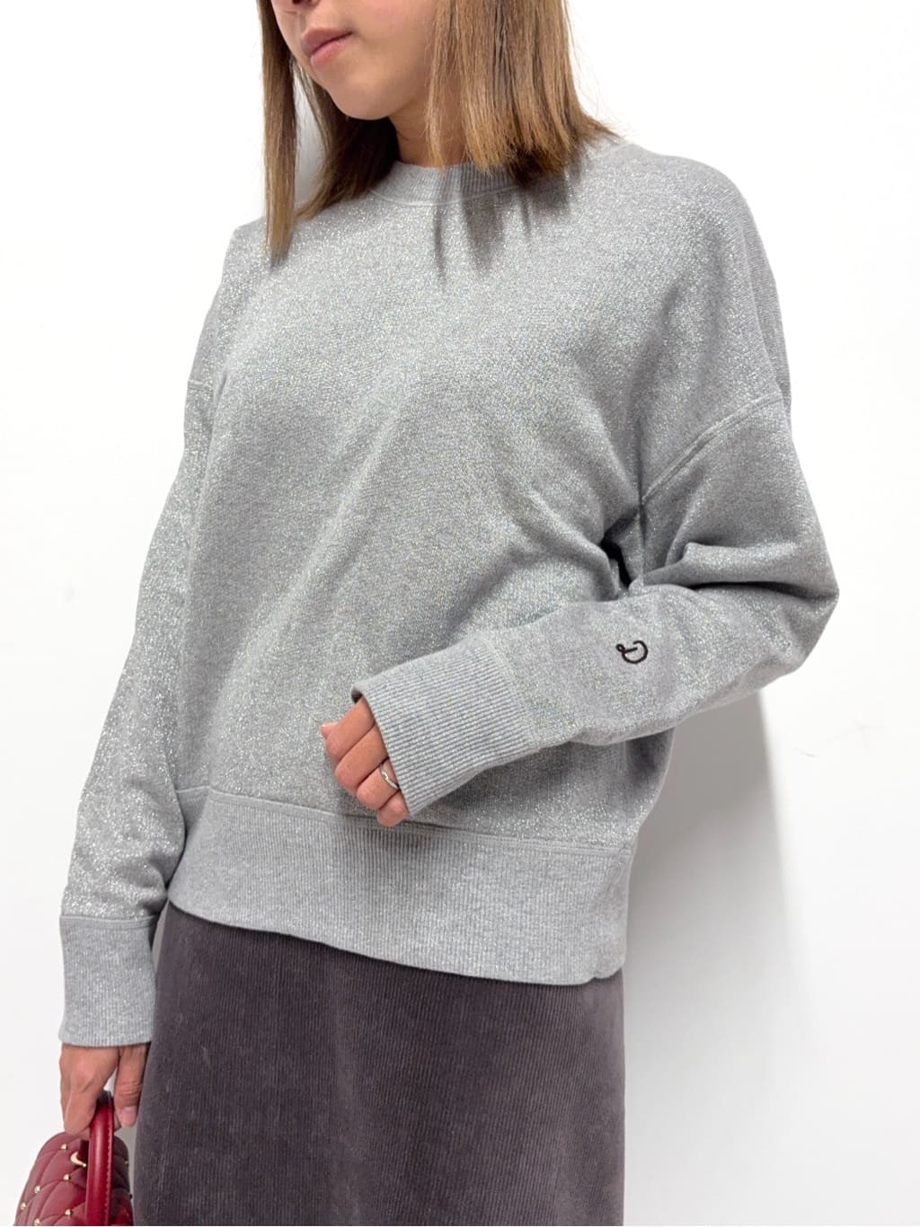 Nishijimaさんの「DRESSTERIOR｜コーデュロイジャージタイトスカート」を使ったコーディネート