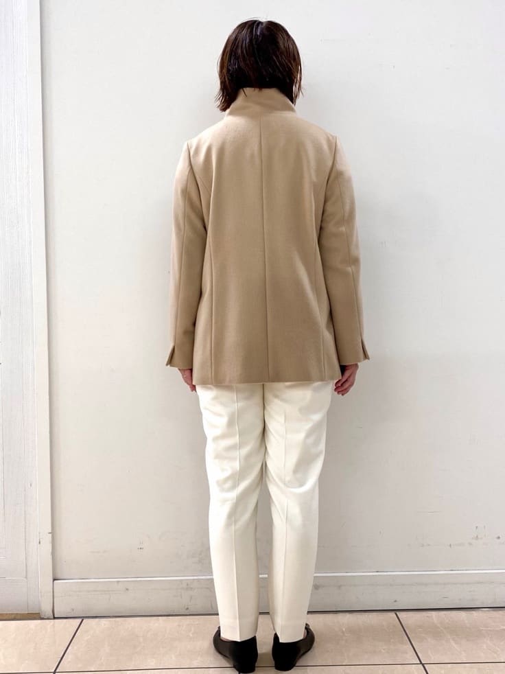 ksmさんの「Reflect｜【SS-4Lサイズ／衿が顔に当たらない◎】スタンドネックミドルコート」を使ったコーディネート